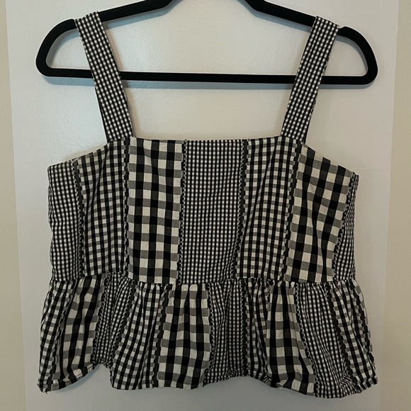Crosby By Mollie Burch gingham top - Picture 1 of 4